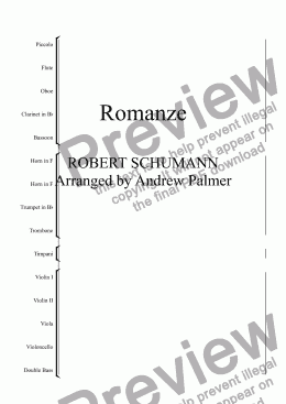 page one of Romanze