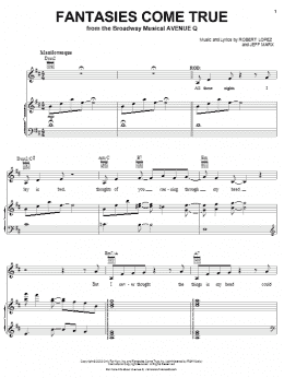 page one of Fantasies Come True (from Avenue Q) (Piano & Vocal)