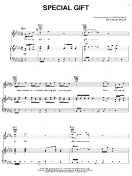 page one of Special Gift (Piano, Vocal & Guitar Chords (Right-Hand Melody))