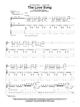 page one of The Love Song (Guitar Tab)