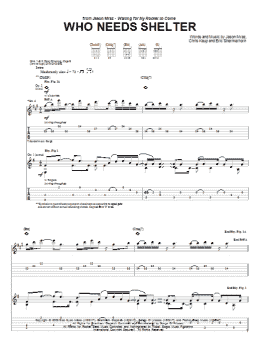 page one of Who Needs Shelter (Guitar Tab)