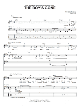 page one of The Boy's Gone (Guitar Tab)