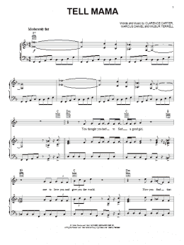 page one of Tell Mama (from the musical A Night With Janis Joplin) (Piano, Vocal & Guitar Chords (Right-Hand Melody))