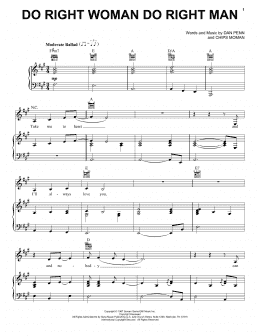 page one of Do Right Woman Do Right Man (Piano, Vocal & Guitar Chords (Right-Hand Melody))