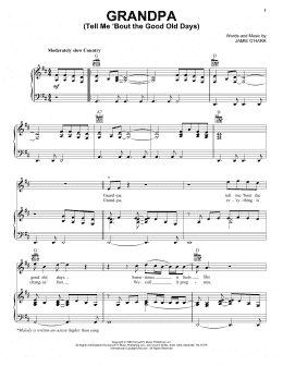 page one of Grandpa (Tell Me 'Bout The Good Old Days) (Piano, Vocal & Guitar Chords (Right-Hand Melody))