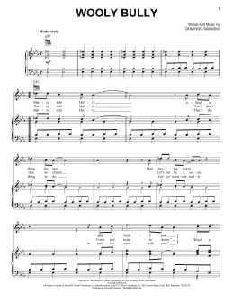 page one of Wooly Bully (Piano, Vocal & Guitar Chords (Right-Hand Melody))