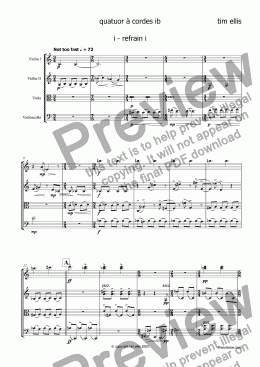 page one of quatuor � cordes ib