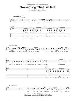 page one of Something I'm Not (Guitar Tab)