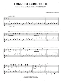 page one of Forrest Gump Suite (Piano Solo)
