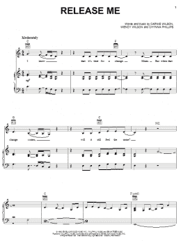 page one of Release Me (Piano, Vocal & Guitar Chords (Right-Hand Melody))