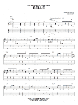 page one of Belle (Guitar Tab)