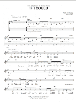 page one of If I Could (Guitar Tab)
