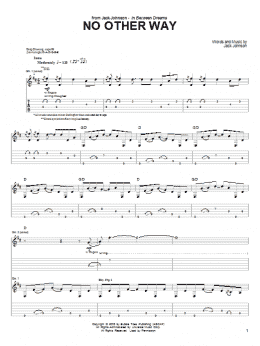 page one of No Other Way (Guitar Tab)