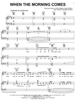 page one of When The Morning Comes (Piano, Vocal & Guitar Chords (Right-Hand Melody))