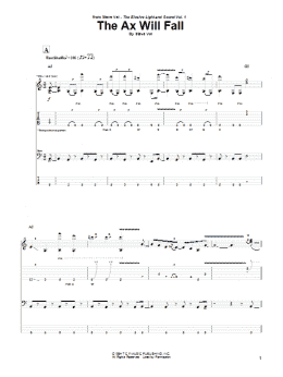 page one of The Ax Will Fall (Guitar Tab)