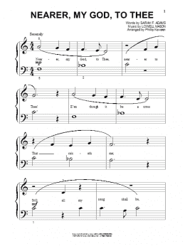 page one of Nearer, My God, To Thee (arr. Phillip Keveren) (Beginning Piano Solo)