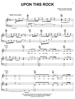 page one of Upon This Rock (Piano, Vocal & Guitar Chords (Right-Hand Melody))