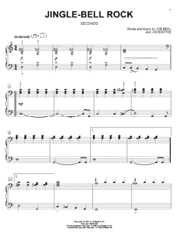 page one of Jingle-Bell Rock (Piano Duet)