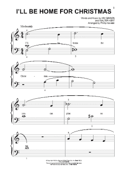 page one of I'll Be Home For Christmas (arr. Phillip Keveren) (Beginning Piano Solo)