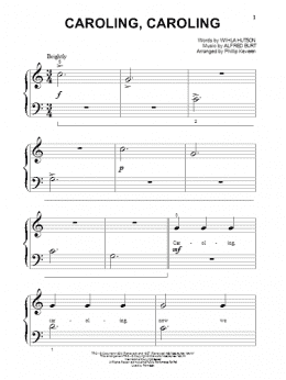 page one of Caroling, Caroling (arr. Phillip Keveren) (Beginning Piano Solo)