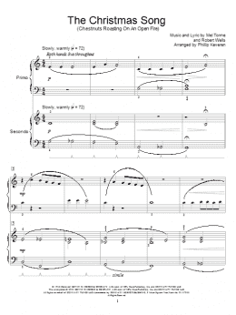 page one of The Christmas Song (Chestnuts Roasting On An Open Fire) (Piano Duet)