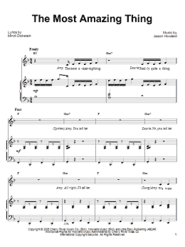 page one of The Most Amazing Thing (Piano, Vocal & Guitar Chords (Right-Hand Melody))