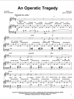 page one of An Operatic Tragedy (Piano, Vocal & Guitar Chords (Right-Hand Melody))