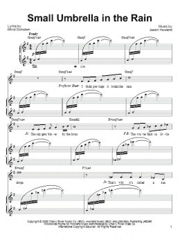 page one of Small Umbrella In The Rain (Piano, Vocal & Guitar Chords (Right-Hand Melody))