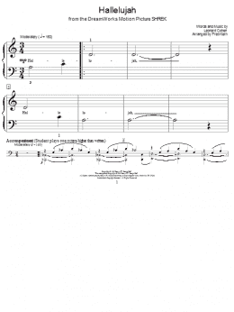 page one of Hallelujah (Educational Piano)