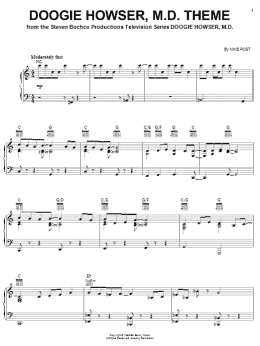 page one of Doogie Howser, M.D. Theme (Piano Solo)