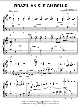 page one of Brazilian Sleigh Bells (arr. Phillip Keveren) (Big Note Piano)