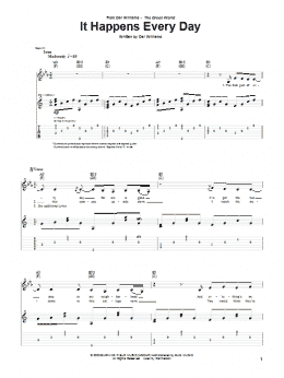 page one of It Happens Every Day (Guitar Tab)