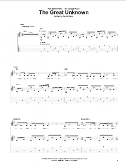 page one of The Great Unknown (Guitar Tab)