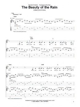 page one of The Beauty Of The Rain (Guitar Tab)