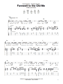 page one of Farewell To The Old Me (Guitar Tab)