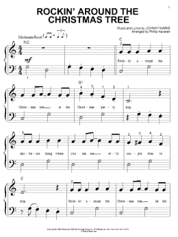 page one of Rockin' Around The Christmas Tree (arr. Phillip Keveren) (Big Note Piano)