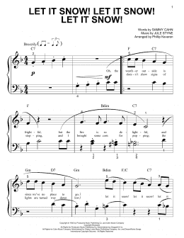 page one of Let It Snow! Let It Snow! Let It Snow! (arr. Phillip Keveren) (Big Note Piano)