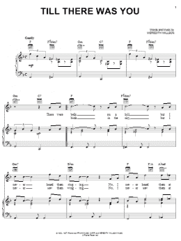 page one of Till There Was You (Piano, Vocal & Guitar Chords (Right-Hand Melody))