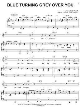 page one of Blue Turning Grey Over You (Piano & Vocal)