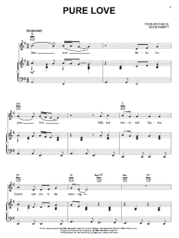 page one of Pure Love (Piano, Vocal & Guitar Chords (Right-Hand Melody))
