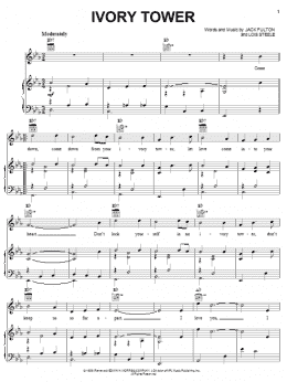 page one of Ivory Tower (Piano, Vocal & Guitar Chords (Right-Hand Melody))