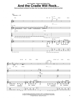 page one of And The Cradle Will Rock (Guitar Tab)