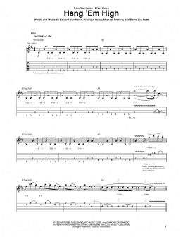 page one of Hang 'Em High (Guitar Tab)