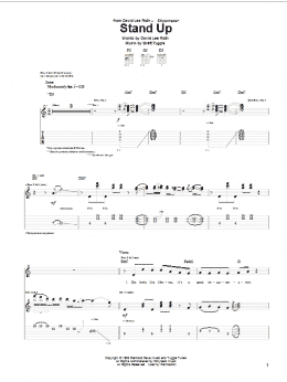 page one of Stand Up (Guitar Tab)