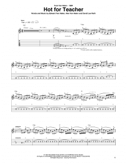 page one of Hot For Teacher (Guitar Tab)