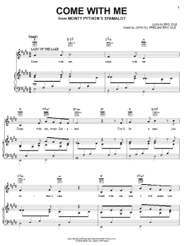 page one of Come With Me (Piano, Vocal & Guitar Chords (Right-Hand Melody))