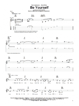page one of Be Yourself (Guitar Tab)