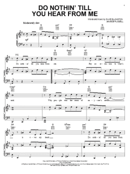 page one of Do Nothin' Till You Hear From Me (Piano, Vocal & Guitar Chords (Right-Hand Melody))