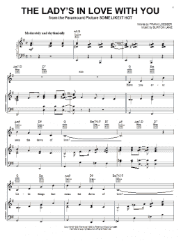 page one of The Lady's In Love With You (Piano, Vocal & Guitar Chords (Right-Hand Melody))