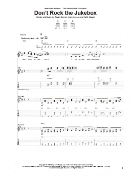 page one of Don't Rock The Jukebox (Guitar Tab)